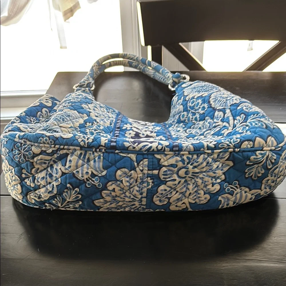 👜 Vera Bradley Blue Lagoon Large Hobo Bag Retired Pattern